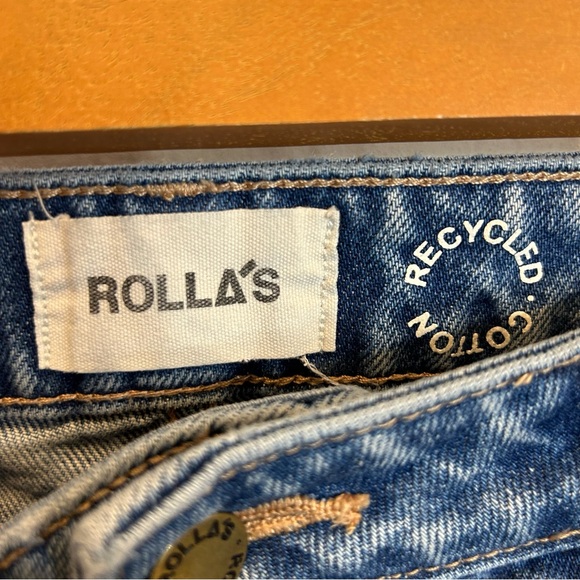 Rolla's Heidi Light Wash Denim High Rise Loose Straight Jeans - Picture 7 of 11
